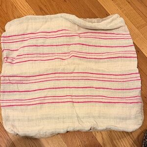 Vintage French grain sack pillow cover